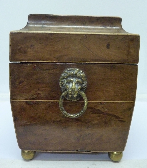 A 19th Century walnut tea caddy, width 30. - Image 4 of 5