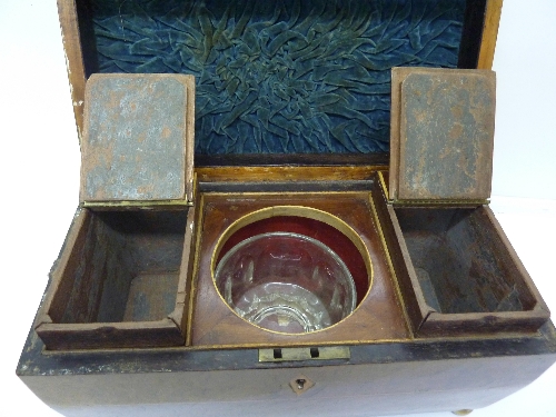 A 19th Century walnut tea caddy, width 30. - Image 3 of 5