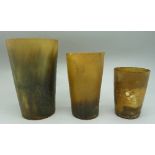 Three horn beakers