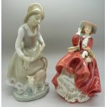 A Royal Doulton figure, Top o' the Hill, HN1834, a/f,