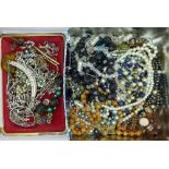 Bead necklets and other costume jewellery