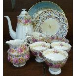 A Royal Albert Serena pattern coffee set,