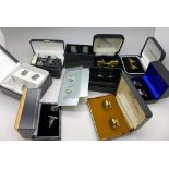 Assorted boxed cufflinks