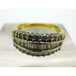 An 18ct gold and diamond ring, weight 5.
