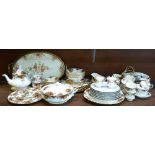 Royal Albert Old Country Roses dinner and teaware comprising six large plates, side plates,