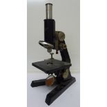 A Reichert microscope with Leitz lens