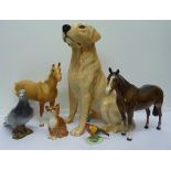 Six Beswick animals,