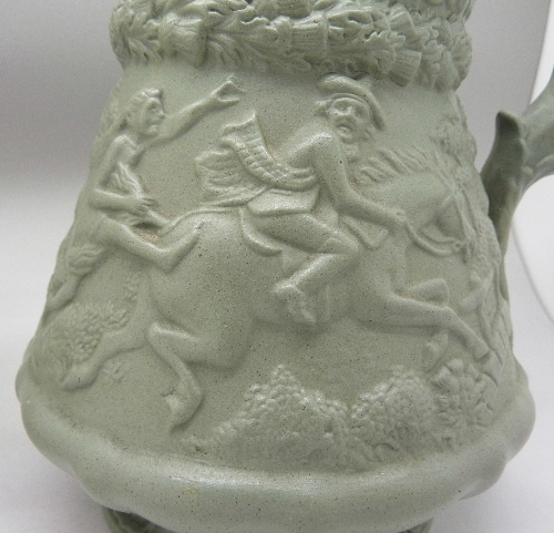 A Ridgway jug with embossed tavern scene and one other jug, - Image 3 of 4