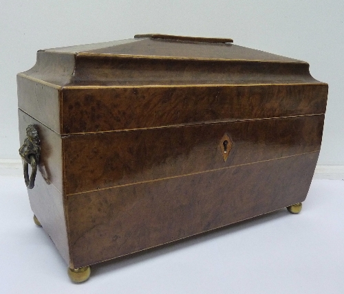 A 19th Century walnut tea caddy, width 30. - Image 2 of 5