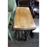 An oak barleytwist gateleg table