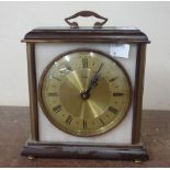 A Metamec onyx and brass clock