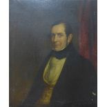 19th Century English School, portrait of a gentleman, oil on canvas,