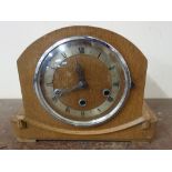 An Art Deco mantel clock