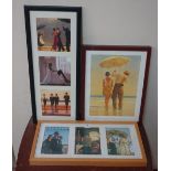 Three Jack Vettriano prints
