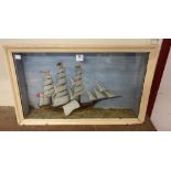 A sailing ship diorama,