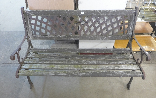 A garden bench