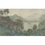 A signed Claude Rowbotham etching, Springtime, Grasmere,