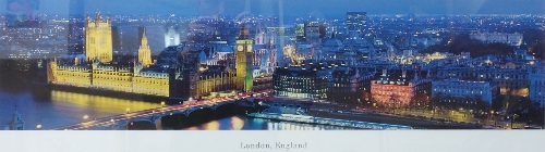 A panoramic print of London,