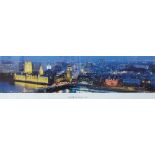 A panoramic print of London,