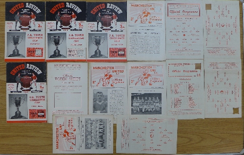 Four Manchester United reserves programmes, 1959-60, also two from 1961,