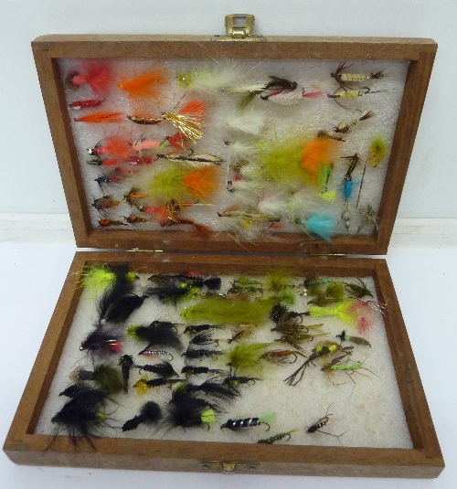 A collection of fishing flies