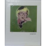 Andy Warhol (1928 - 1987), portrait of David Hockney, limited edition lithograph,