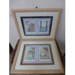 A pair of French Art Deco style prints,