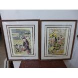 A pair of 20th Century Japanese prints,