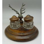 A Black Forest inkstand,