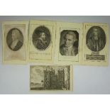 Thirty 18th and 19th Century portrait and other engravings including writers, composers and artists,