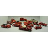 Thirteen die-cast model vehicles,