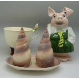 A Carlton Ware cruet,