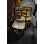 Three Ercol child's chairs