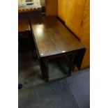 A pine drop leaf table