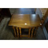An Old Charm oak nest of three tables