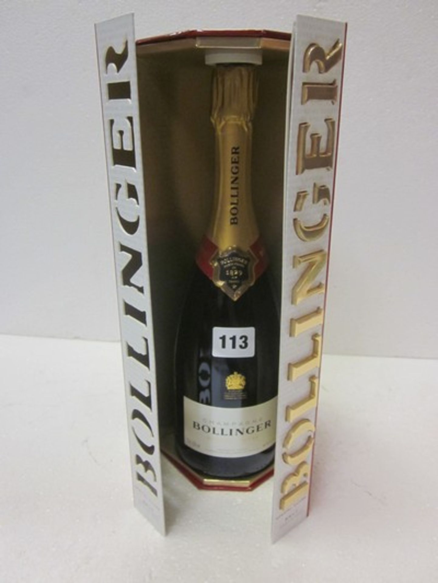 *A boxed bottle of Bollinger Special Cuvee champagne. (Over 18's only) Payment and collection by 5pm