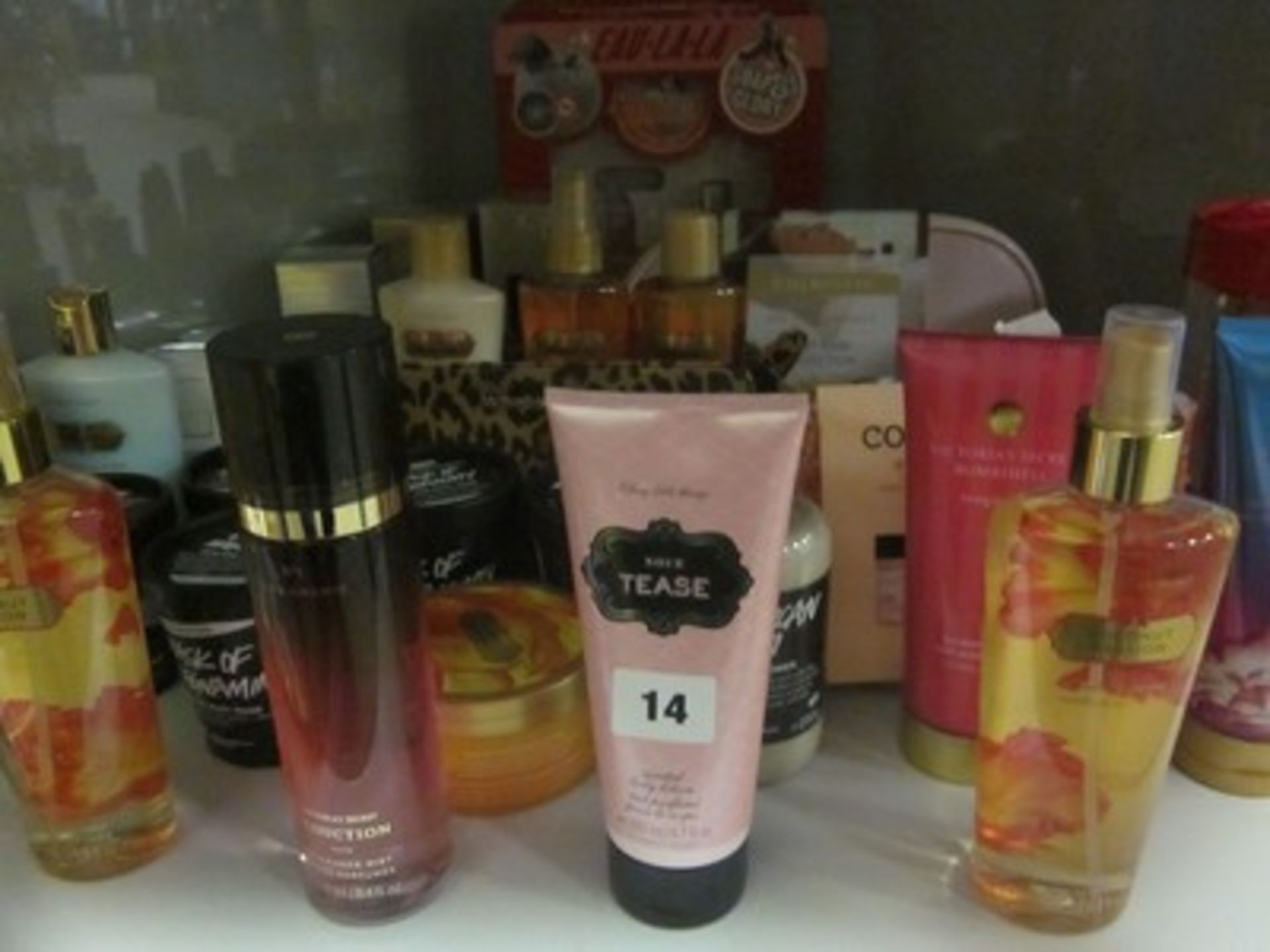 *A quantity of as new Victoria's Secret to include fragrance mist, body lotions, gift set with