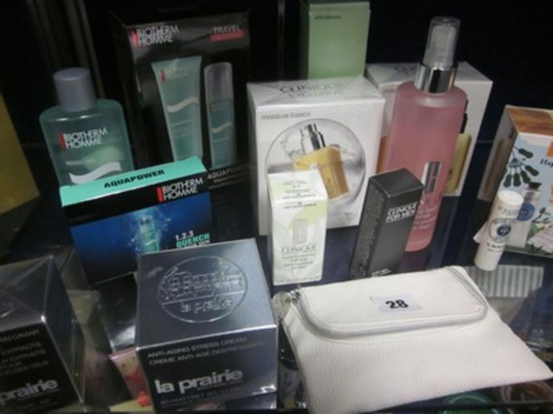 *A selection of as new beauty products, to include Clinique, Biotherm Homme,L'Occitane and La