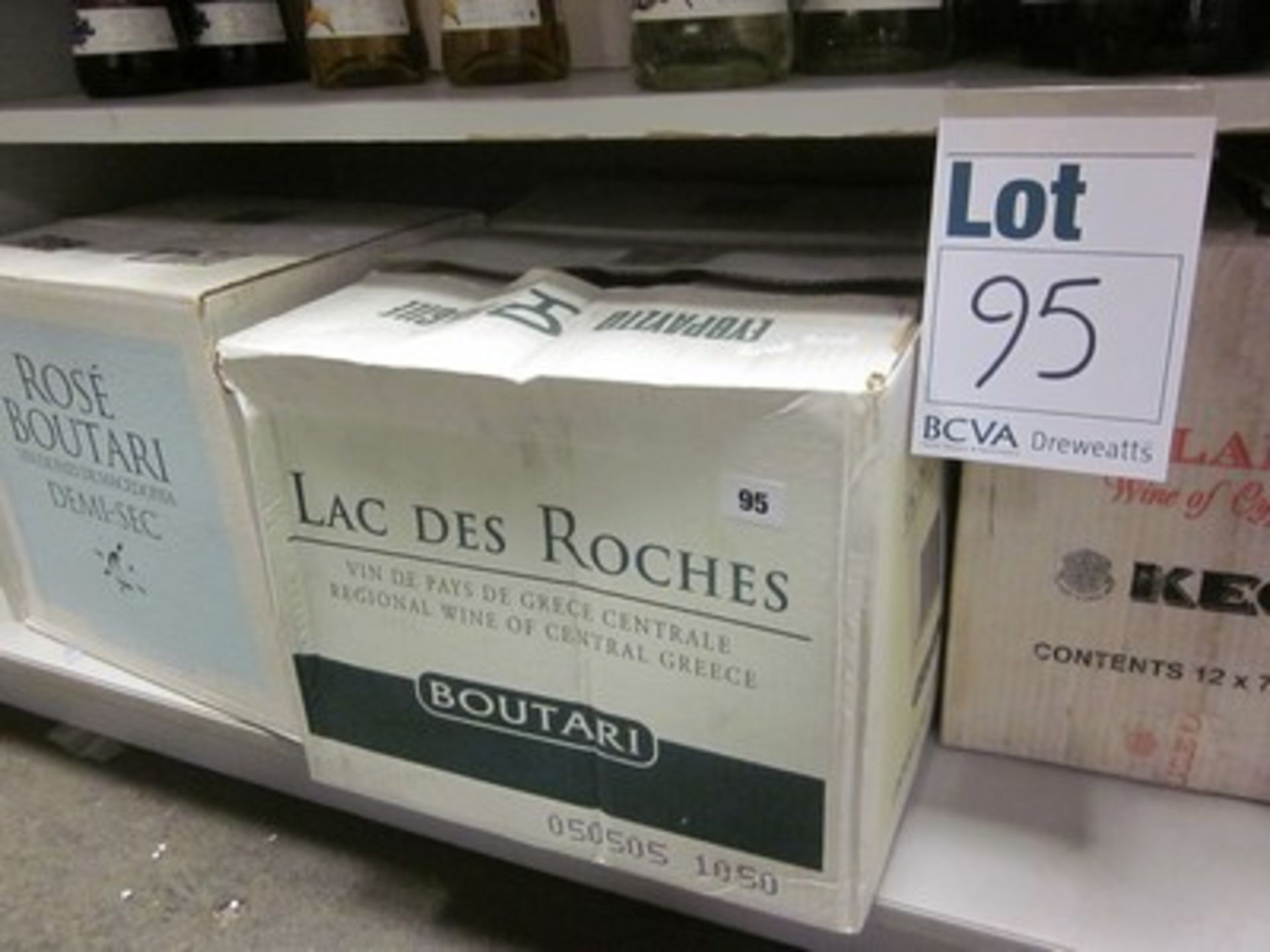 *Four boxes wine to include Bolutari Lac Des Roches (two boxes of twelve 750ml), Bellapais Keo (