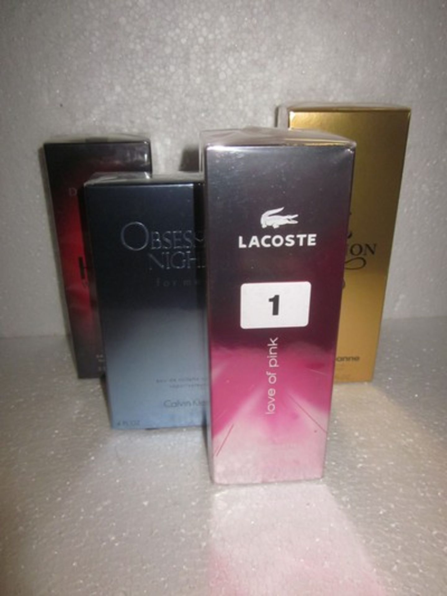 *A quantity of new eau de toilettes to include: Paco Rabanne One Million (200ml), Lacoste Love of