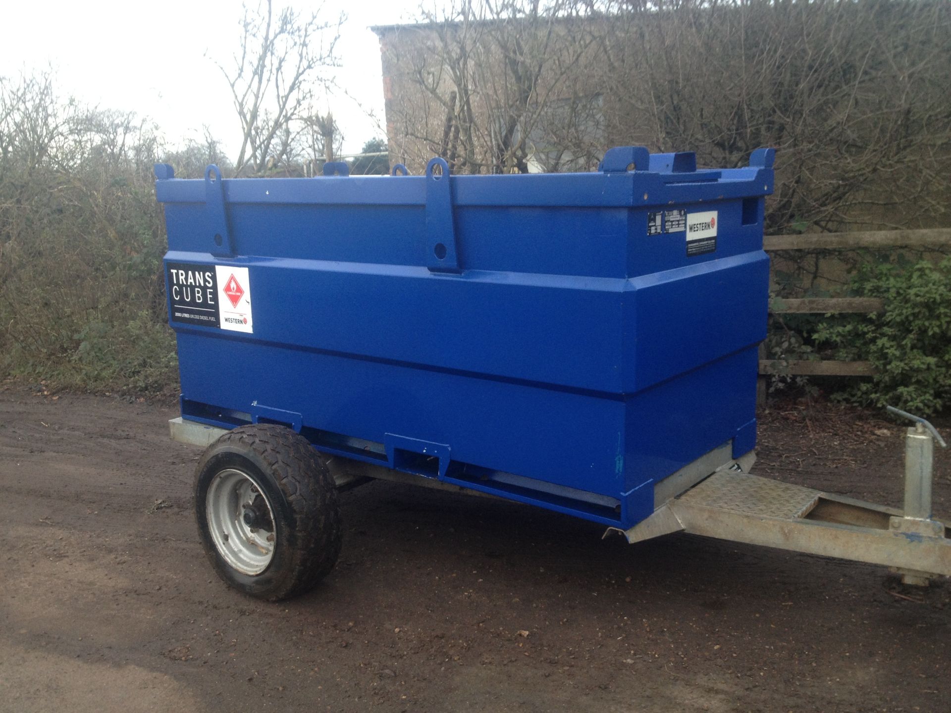 2006 Trans Cube 2000 litre Bunded Diesel Bowser. NO VAT. Location Reading, Berkshire.