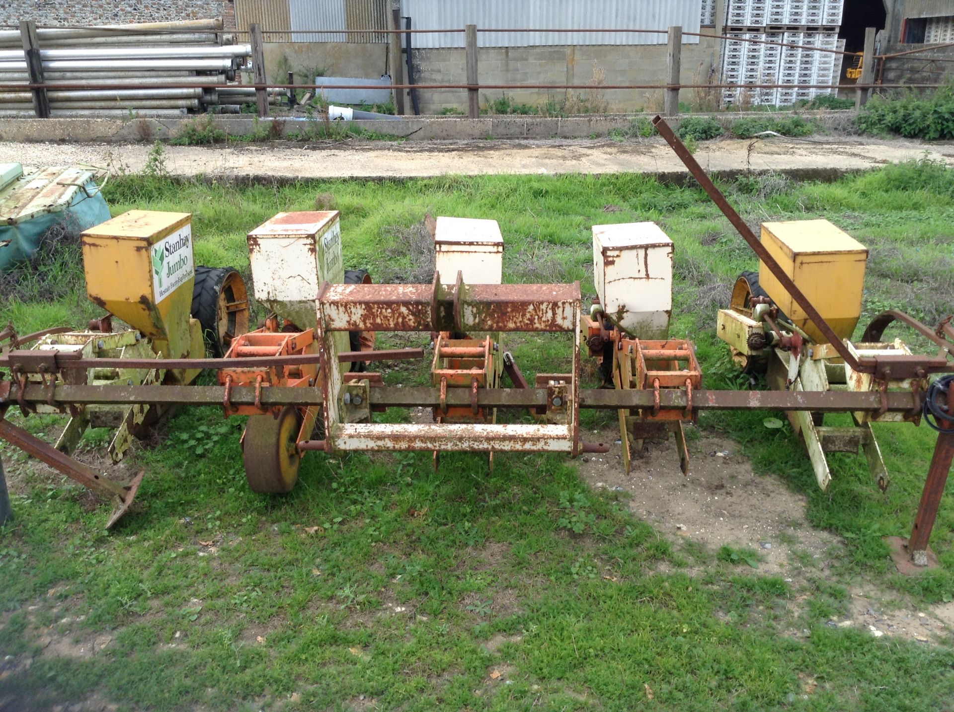 Stanhay Jumbo Drill. Location Thetford, Norfolk.