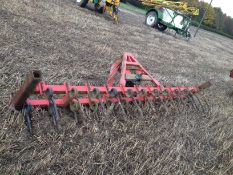 Cultivator tool bar with piggy back for drill, 4m