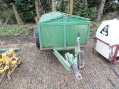 Farm Made Chemical trailer, lockable cabinet, light board and towing eye.