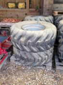 Petlas Flotation Tyres on 10 stud Rims 550/60 – 22.5 - Location - Dereham, Norfolk