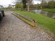 5 x 9m Telegraph Poles. Location Dry Drayton, Cambridgeshire.
