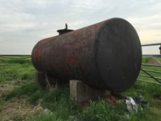 Steel Tank including Concrete Saddles. Location North Frodingham, East Yorkshire.