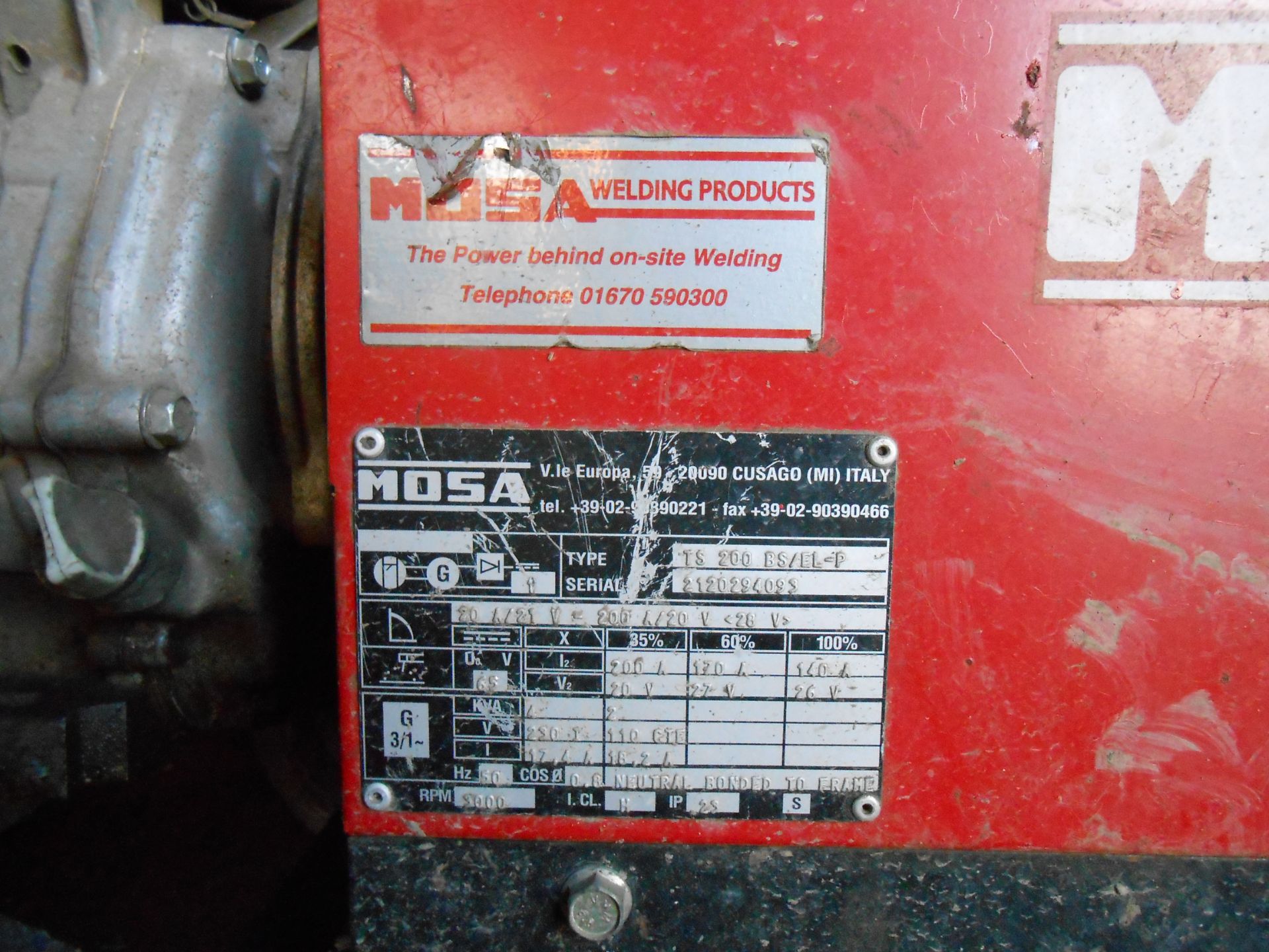 Mosa TS200 electric welder - Image 3 of 4