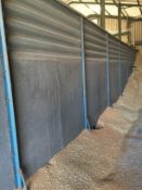 Double sided Grain Barrier. 75 Ft long, 5&1/2 ft high tunnel with 4 ft greedy board. Bourne, Lincs.