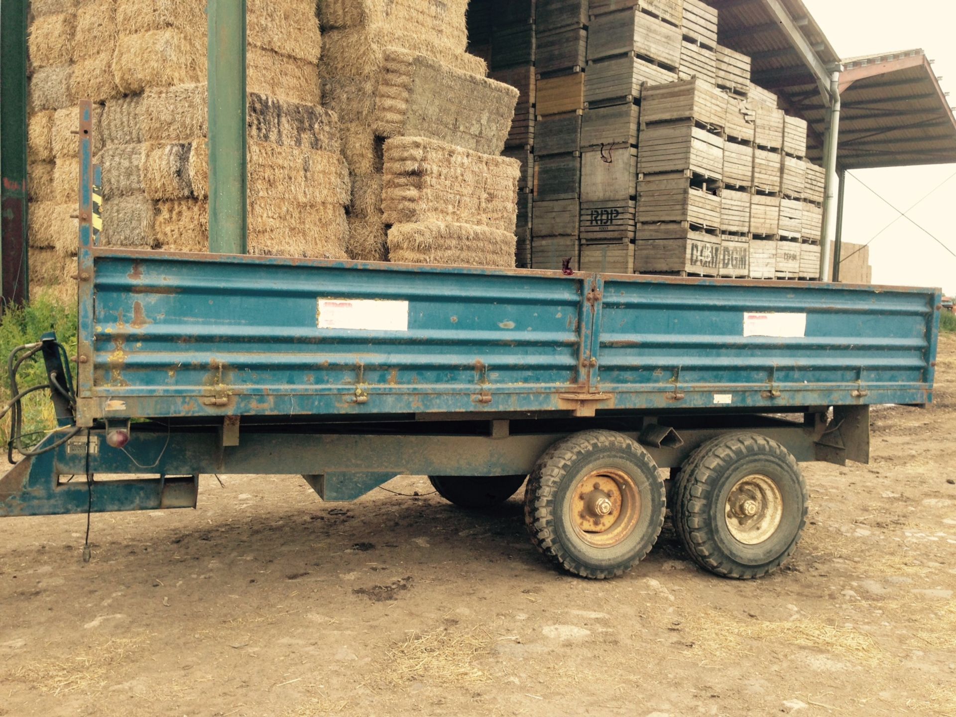 1983 AS Marston D10T Twin Axle Trailer sides & base in poor condition. Location Bourne, Lincolnshire